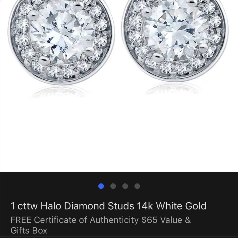 💎 Pompeii 3 1 ct. tw. 14k gold screw back earrings - Picture 12 of 16